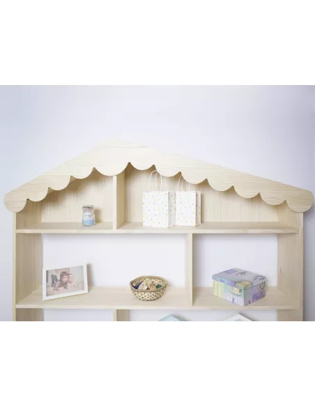 Estante livreiro Casinha com decoração