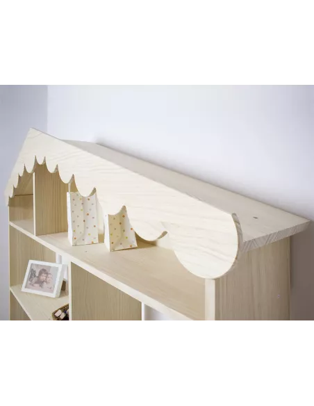 Detalhe estante livreiro Casinha