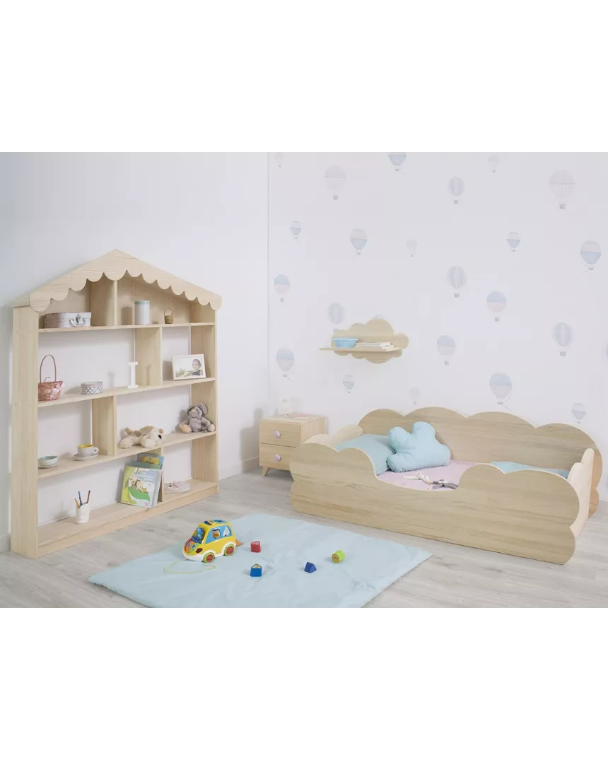 Quarto Montessori Nuvem Madeira Natural 