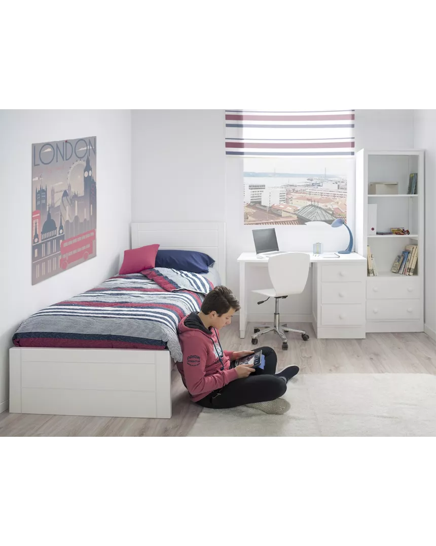 Quarto infanto-juvenil Lineal pés da cama baixo