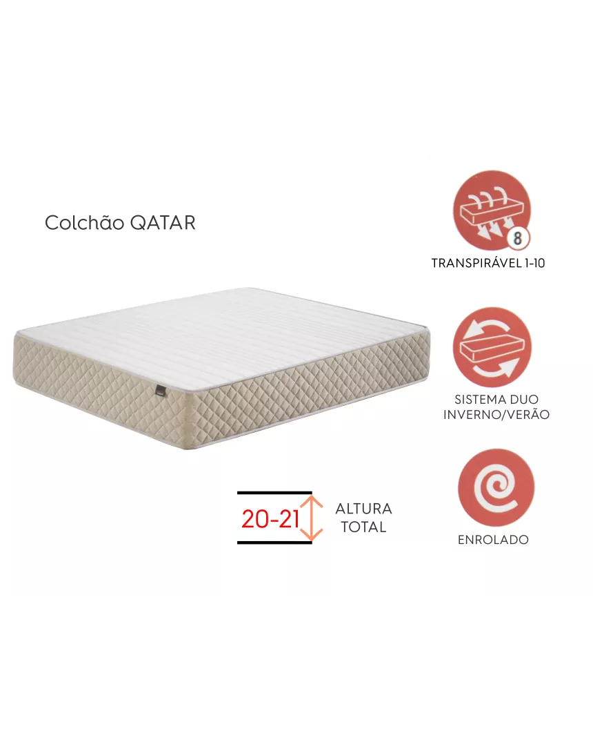 Colchão Qatar  90 x 190 cm 2