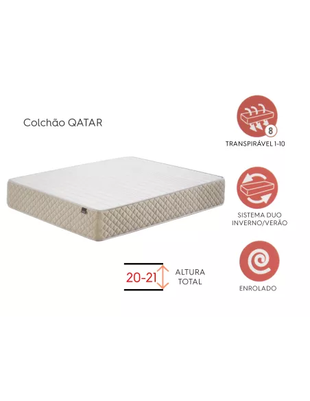 Colchão Qatar  90 x 190 cm