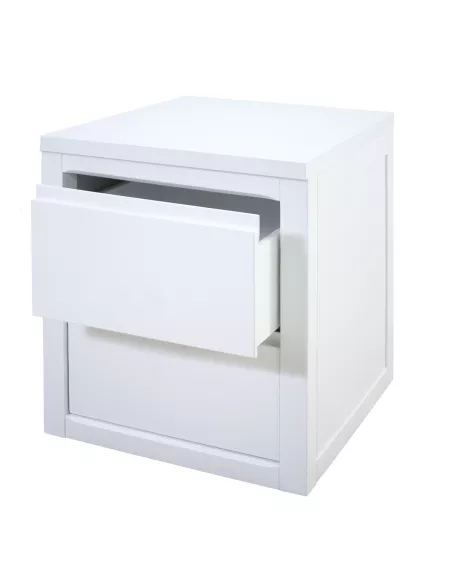 Mesa de cabeceira 2 gavetas Lineal