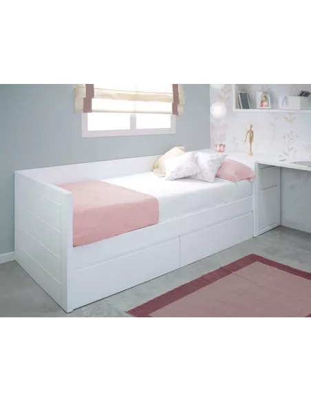 Cama Lineal com proteção de parede