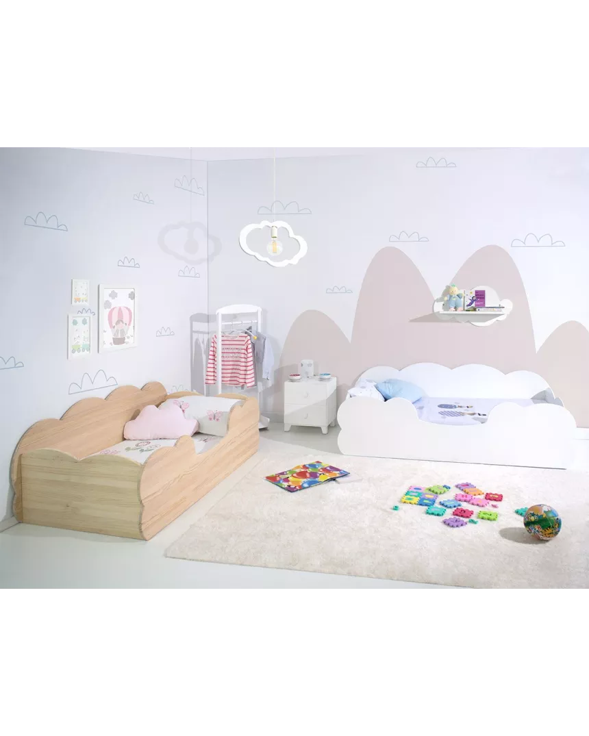 Quarto infantil duplo Montessori Nuvem