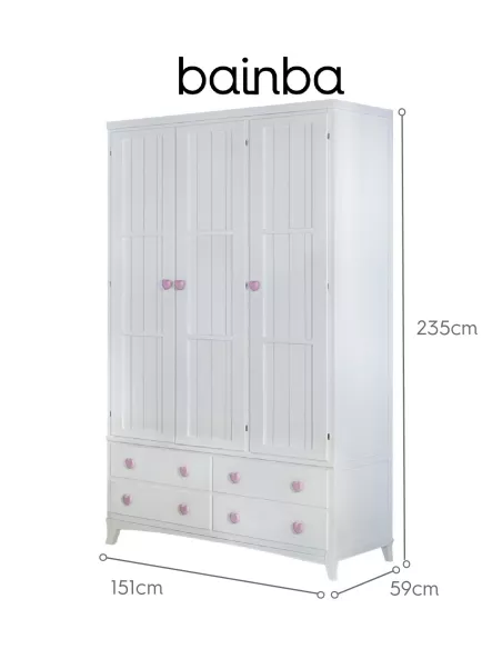 Medidas roupeiro sem cortinas com pés