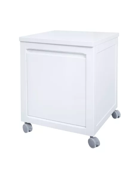 Mesa de cabeceira com rodas. 1 gaveta