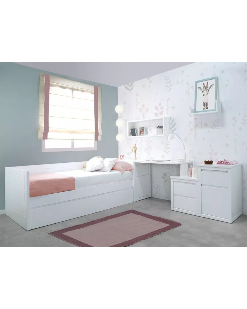 Quarto juvenil com cama dupla Lineal 2