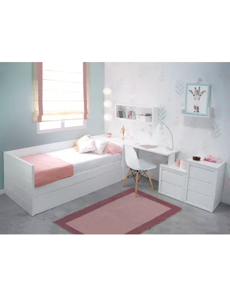 Quarto juvenil com cama dupla Lineal