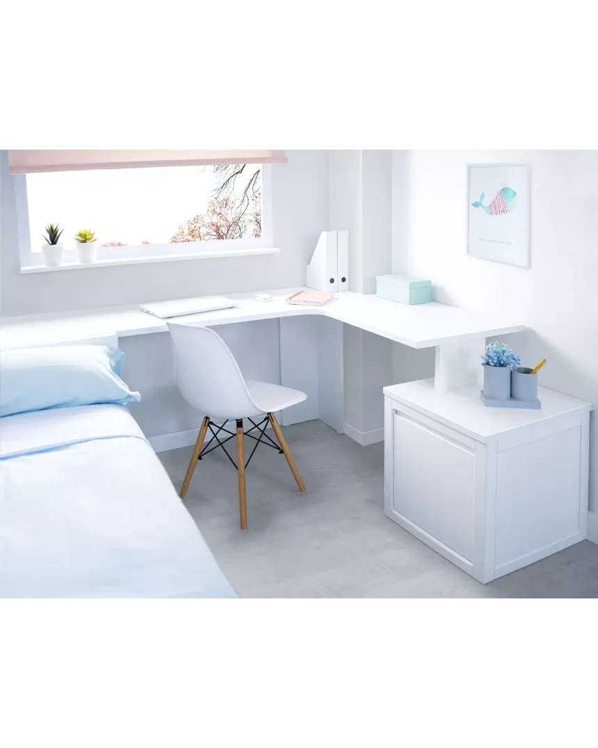 Quarto juvenil lineal Espaços Reduzidos 2