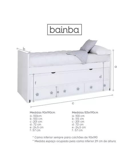 Quarto infantil compacto Lineal