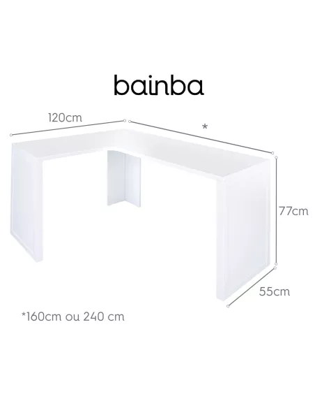 Medida secretária lado direito opcional