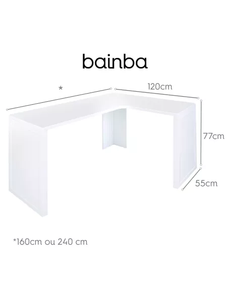 Secretária lado esquerdo opcional