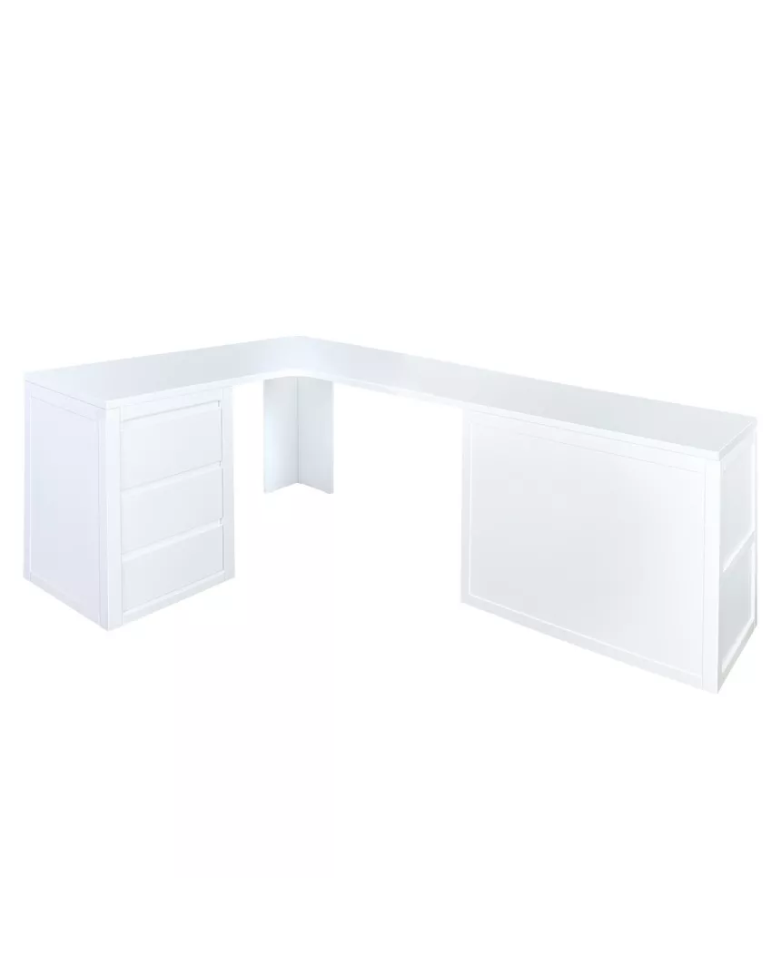 Secretária de canto con gaveteiros Lineal