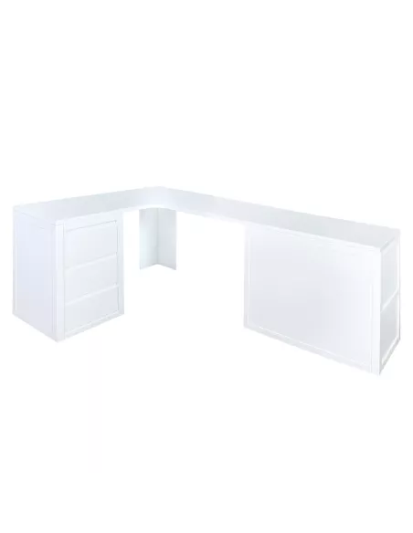 Secretária de canto con gaveteiros Lineal