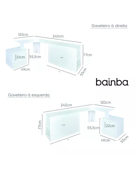 Medidas secretária juvenil Lineal