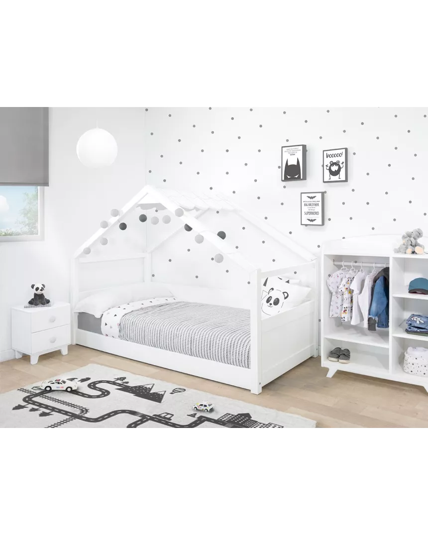 Cama Montessori telhado