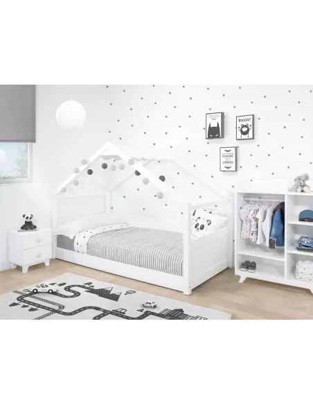 Cama Montessori telhado