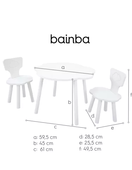 Medidas mesa e cadeira nuvem 