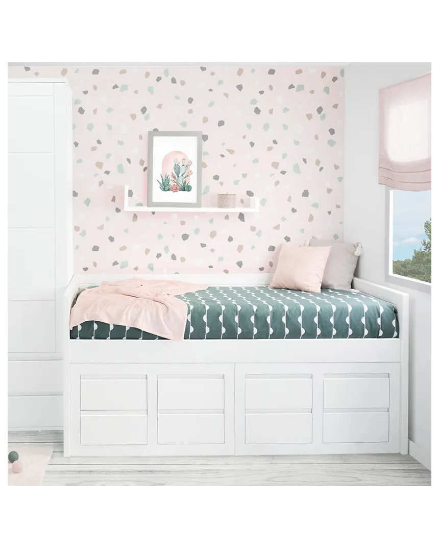 Quarto juvenil compacto Lineal. 8 gavetas 2