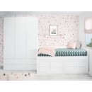 Quarto juvenil compacto Lineal. 8 gavetas