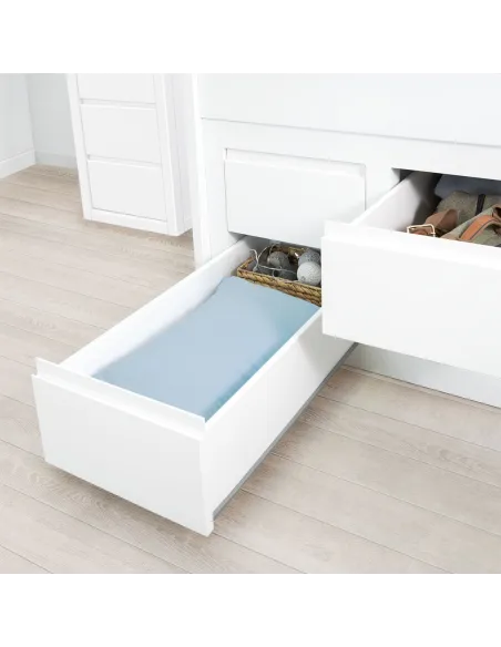 Detalhe gaveta cama compacta