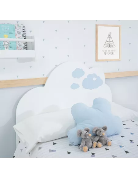 Cabeceira infantil Nuvem azul