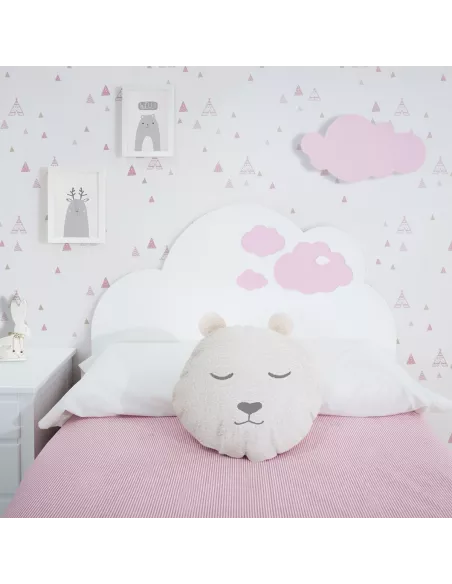 Cabeceira infantil Nuvem rosa