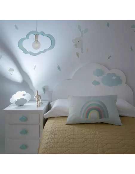 Cabeceira infantil Nvem menta