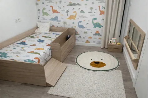 Cama Montessori com rampa é baù basico